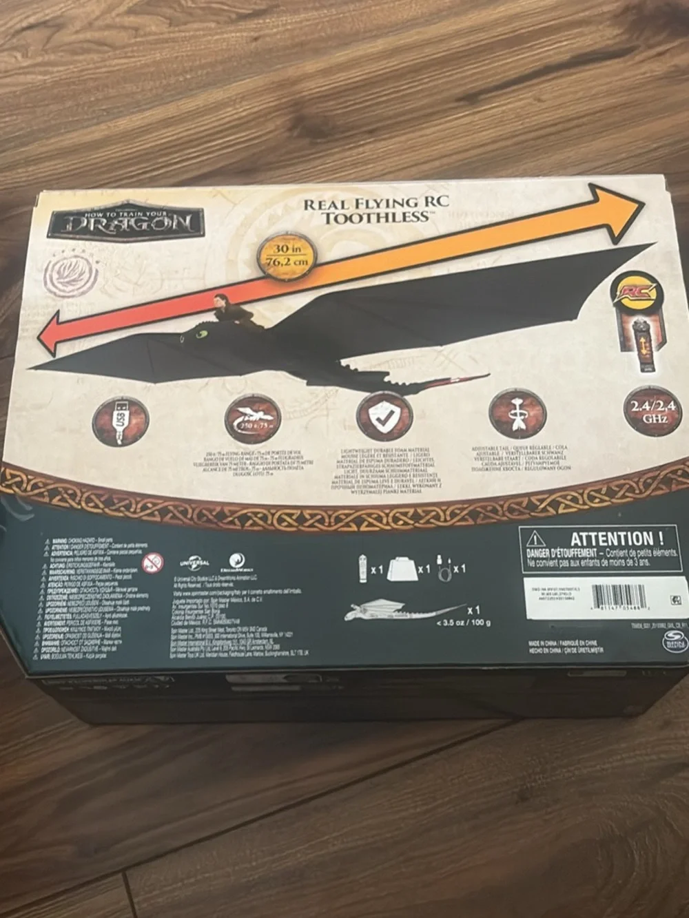 How to Train Your Dragon Real Flying RC Toothless - Black